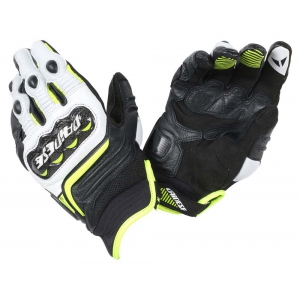 CARBON D1 SHORT GLOVES V79 BLACK/WHITE