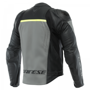 RACING 4 LEATHER JACKET 09F CHARCOAL-GR