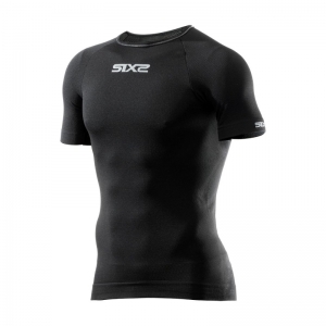 SIXS Short-sleeved T-shirt Bla 100 Black