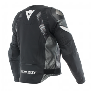 AVRO 5 LEATHER JACKET F13 BLACK/WHITE